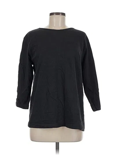 Pre-owned Assorted Brands 3/4 Sleeve T-shirt In Black