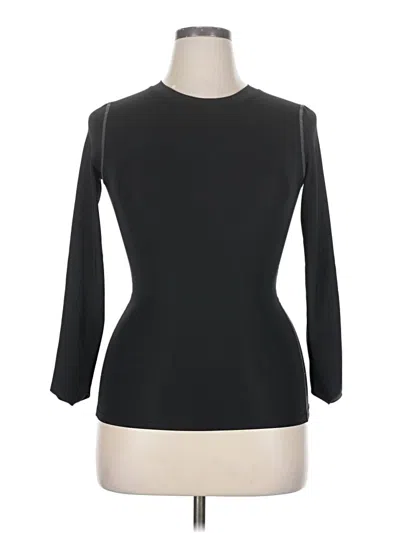 Pre-owned Assorted Brands 3/4 Sleeve T-shirt In Black