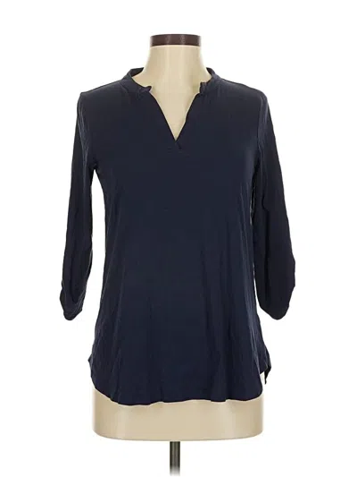 Pre-owned Assorted Brands 3/4 Sleeve T-shirt In Blue