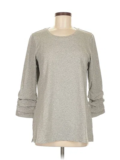 Pre-owned Assorted Brands 3/4 Sleeve T-shirt In Gray