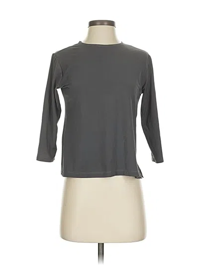 Pre-owned Assorted Brands 3/4 Sleeve T-shirt In Gray