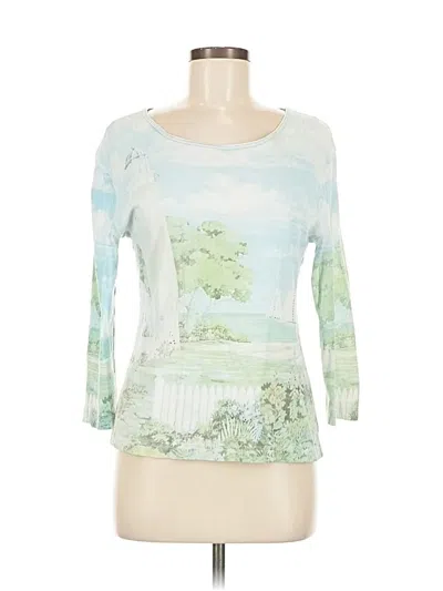 Pre-owned Assorted Brands 3/4 Sleeve T-shirt In Green