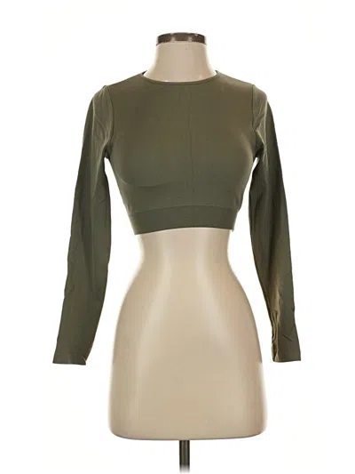 Pre-owned Assorted Brands 3/4 Sleeve T-shirt In Green