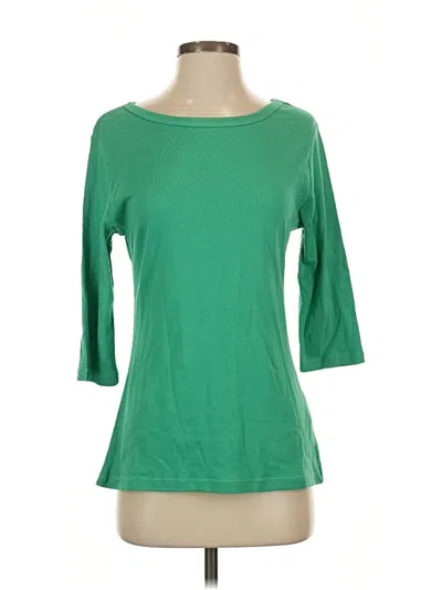 Pre-owned Assorted Brands 3/4 Sleeve T-shirt In Green