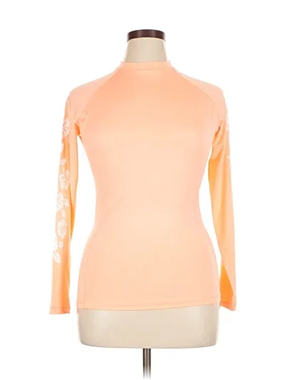 Pre-owned Assorted Brands 3/4 Sleeve T-shirt In Orange