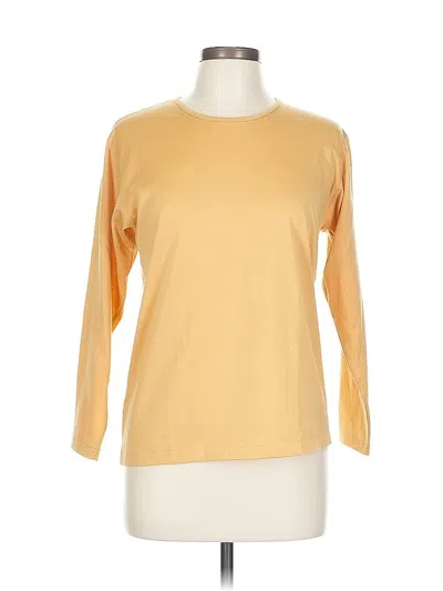 Pre-owned Assorted Brands 3/4 Sleeve T-shirt In Yellow