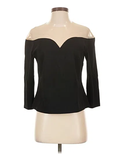 Assorted Brands 3/4 Sleeve Top Black Strapless Neckline Tops