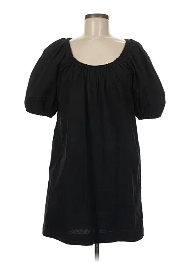 Pre-owned Assorted Brands 3/4 Sleeve Top Black Sweetheart Neckline Tops