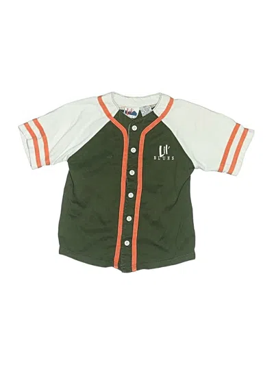 Pre-owned Assorted Brands Kids' 3/4 Sleeve Top Green Tops