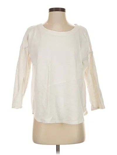 Pre-owned Assorted Brands 3/4 Sleeve Top Ivory Boatneck Tops