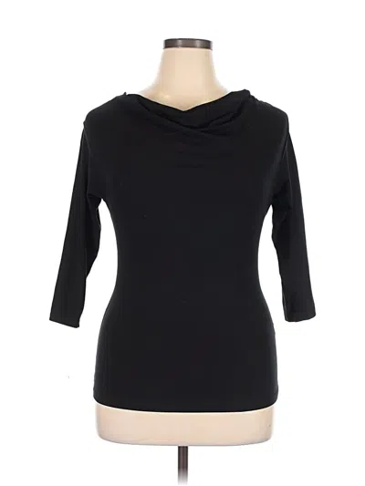 Pre-owned Assorted Brands 3/4 Sleeve T-shirt In Black