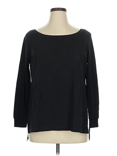 Pre-owned Assorted Brands 3/4 Sleeve T-shirt In Black
