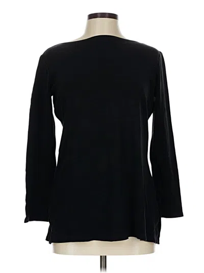 Pre-owned Assorted Brands 3/4 Sleeve T-shirt In Black