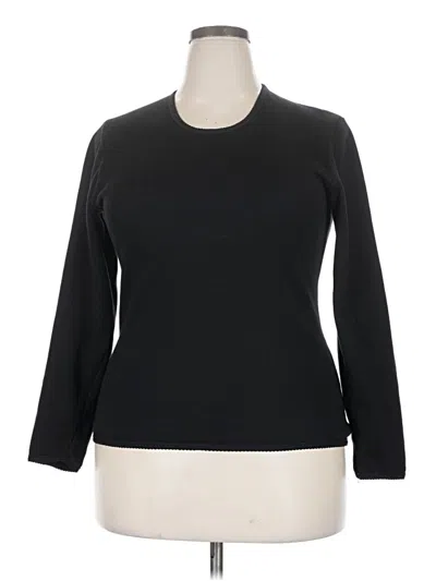 Pre-owned Assorted Brands 3/4 Sleeve T-shirt In Black