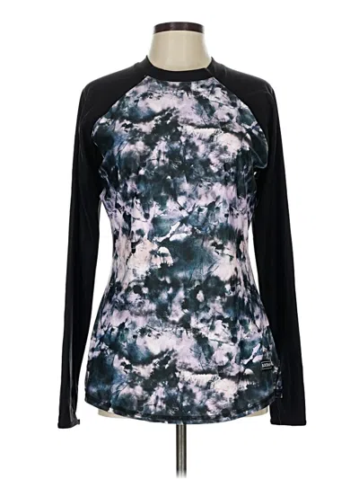 Pre-owned Assorted Brands 3/4 Sleeve T-shirt In Black
