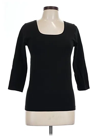 Pre-owned Assorted Brands 3/4 Sleeve T-shirt In Black