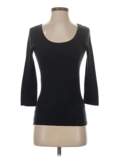 Pre-owned Assorted Brands 3/4 Sleeve T-shirt In Black