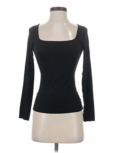 Pre-owned Assorted Brands 3/4 Sleeve T-shirt In Black