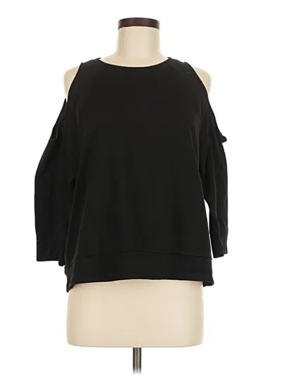 Pre-owned Assorted Brands 3/4 Sleeve T-shirt In Black