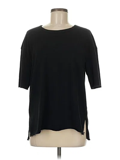 Pre-owned Assorted Brands 3/4 Sleeve T-shirt In Black