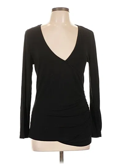 Pre-owned Assorted Brands 3/4 Sleeve T-shirt In Black