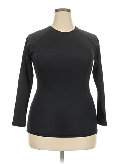 Pre-owned Assorted Brands 3/4 Sleeve T-shirt In Black