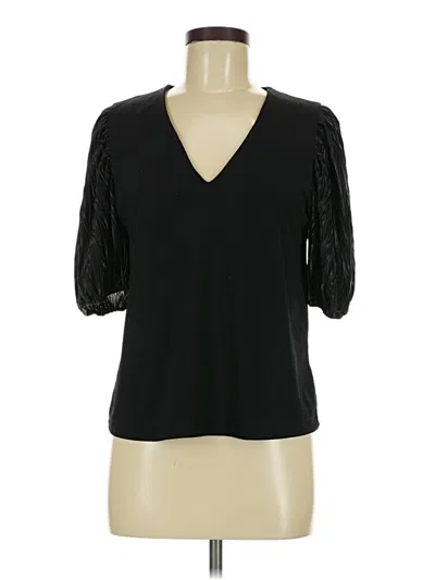 Pre-owned Assorted Brands 3/4 Sleeve T-shirt In Black