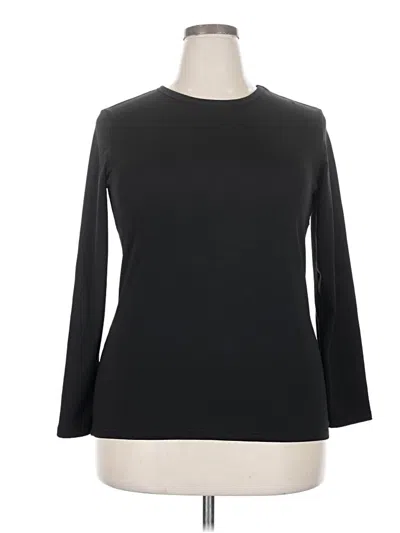 Pre-owned Assorted Brands 3/4 Sleeve T-shirt In Black