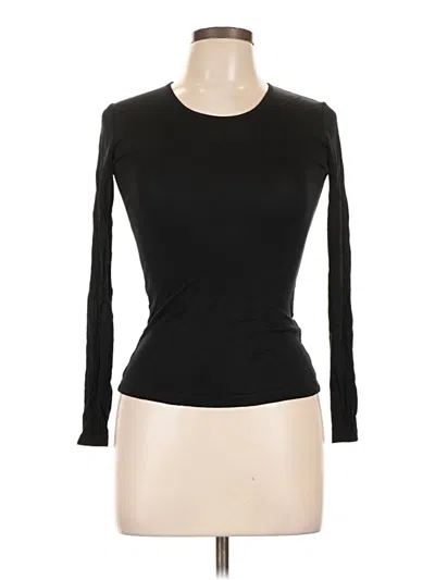 Pre-owned Assorted Brands 3/4 Sleeve T-shirt In Black