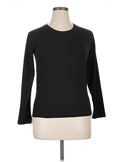 Pre-owned Assorted Brands 3/4 Sleeve T-shirt In Black