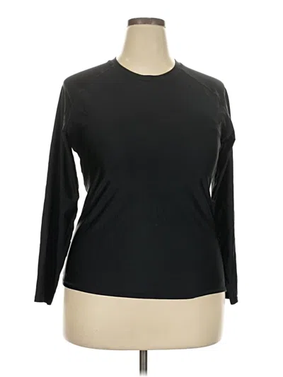 Pre-owned Assorted Brands 3/4 Sleeve T-shirt In Black