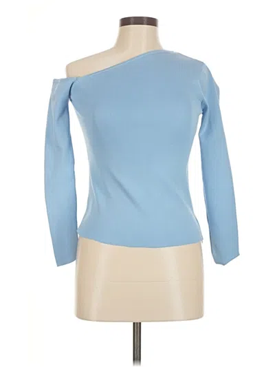 Pre-owned Assorted Brands 3/4 Sleeve T-shirt In Blue
