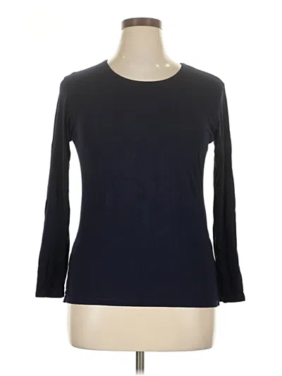 Pre-owned Assorted Brands 3/4 Sleeve T-shirt In Blue