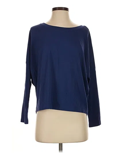 Pre-owned Assorted Brands 3/4 Sleeve T-shirt In Blue