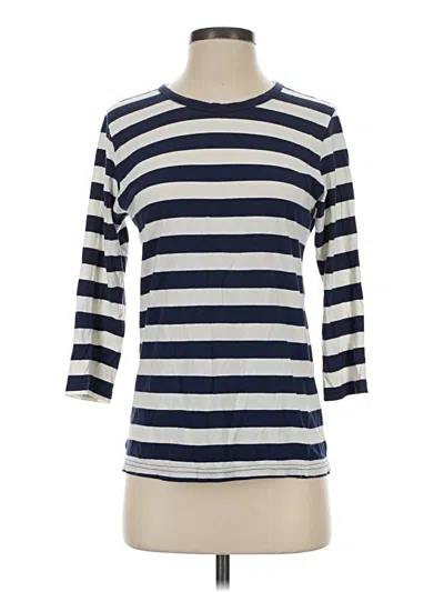 Pre-owned Assorted Brands 3/4 Sleeve T-shirt In Blue
