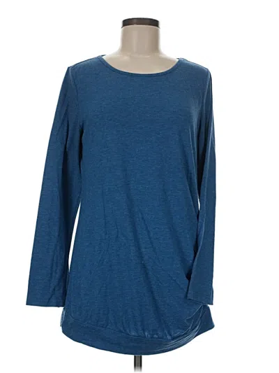 Pre-owned Assorted Brands 3/4 Sleeve T-shirt In Blue