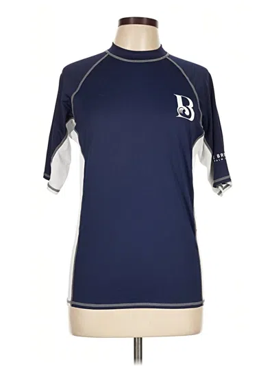 Pre-owned Assorted Brands 3/4 Sleeve T-shirt In Blue