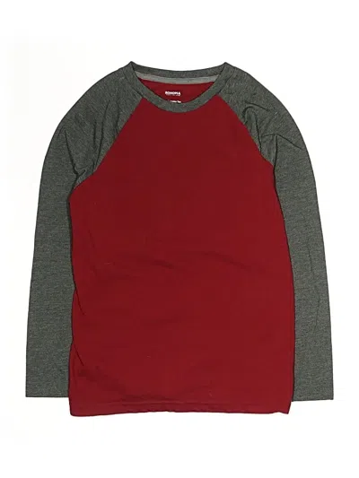 Pre-owned Assorted Brands Kids' 3/4 Sleeve T-shirt In Burgundy