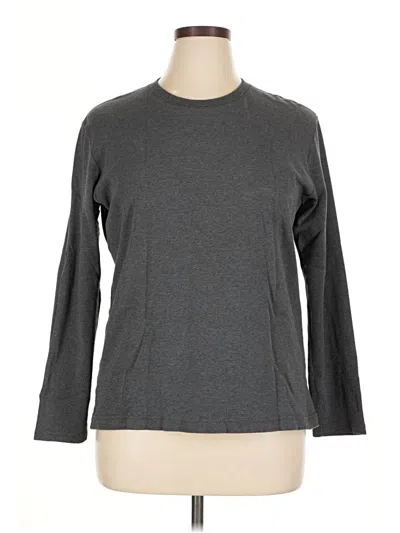 Pre-owned Assorted Brands 3/4 Sleeve T-shirt In Gray