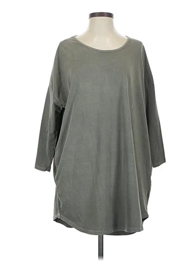 Pre-owned Assorted Brands 3/4 Sleeve T-shirt In Gray