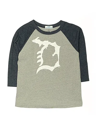 Pre-owned Assorted Brands Kids' 3/4 Sleeve T-shirt In Gray