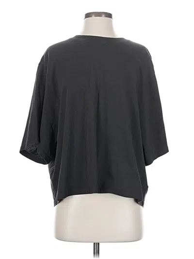 Pre-owned Assorted Brands 3/4 Sleeve T-shirt In Gray