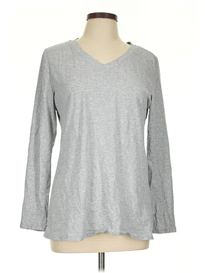 Pre-owned Assorted Brands 3/4 Sleeve T-shirt In Gray