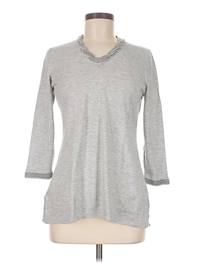 Pre-owned Assorted Brands 3/4 Sleeve T-shirt In Gray