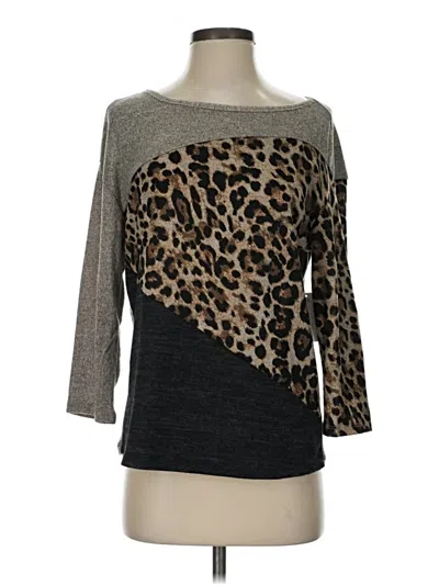 Assorted Brands 3/4 Sleeve T-shirt In Gray