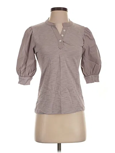 Pre-owned Assorted Brands 3/4 Sleeve T-shirt In Gray