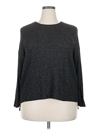 Pre-owned Assorted Brands 3/4 Sleeve T-shirt In Gray