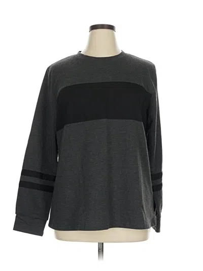 Pre-owned Assorted Brands 3/4 Sleeve T-shirt In Gray