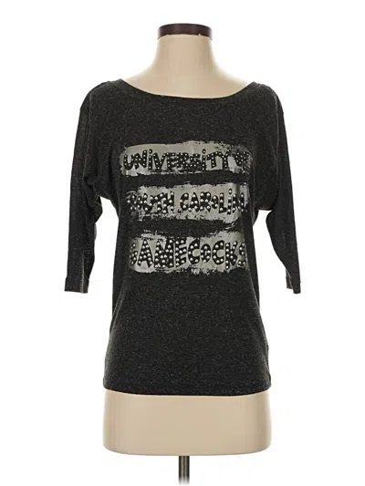 Pre-owned Assorted Brands 3/4 Sleeve T-shirt In Gray
