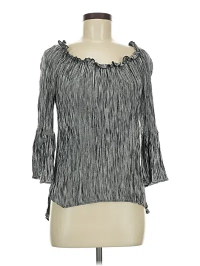 Pre-owned Assorted Brands 3/4 Sleeve T-shirt In Gray